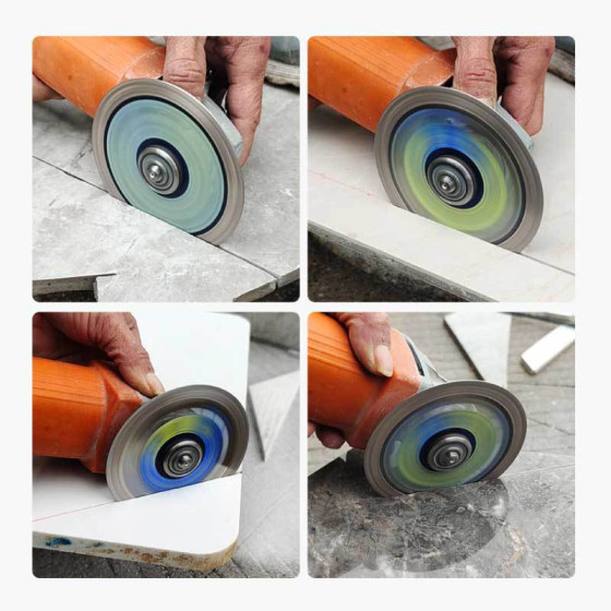 Dust-free cutting disc